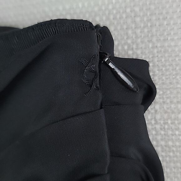 Elizabeth and James Black Silk Twist Knot Pleated Mini Skirt XS - Picture 5 of 14